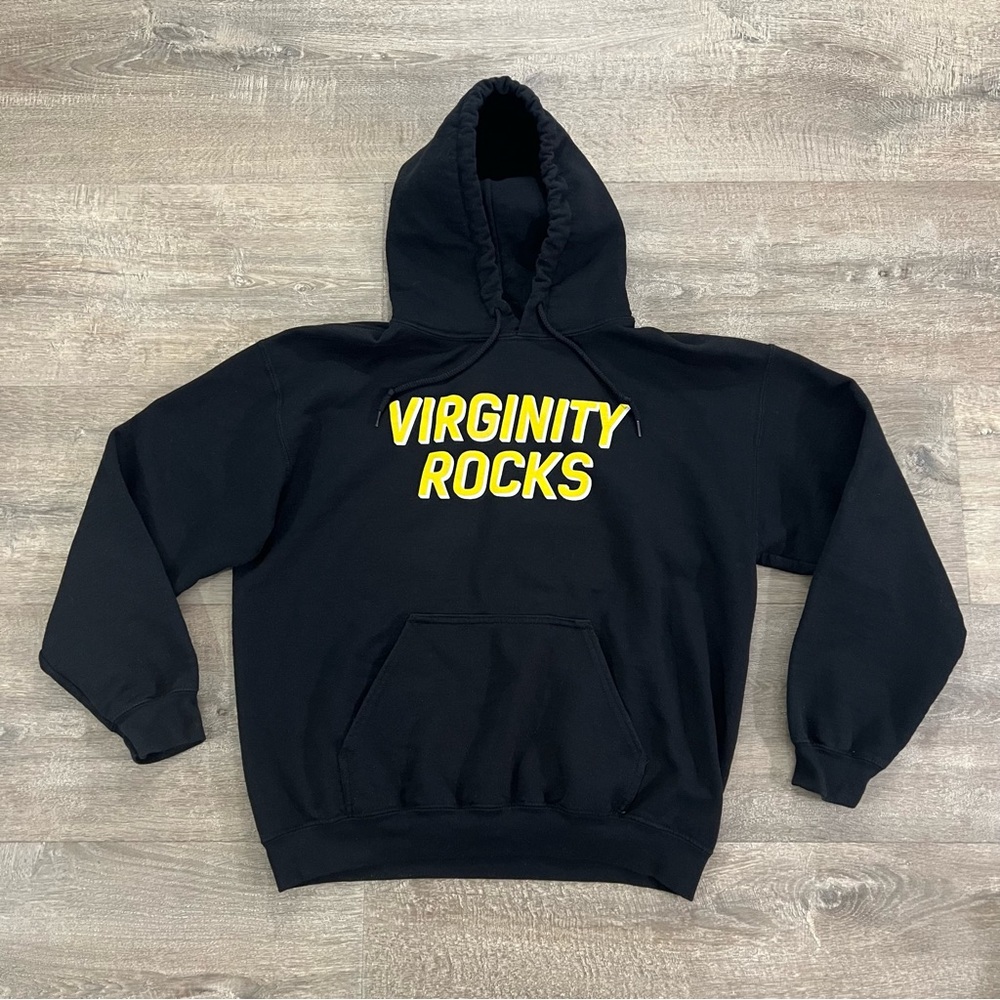 Danny Duncan Virginity Rocks Hoodie Sweatshirt Mens Medium Black And Yellow